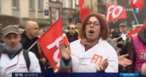 France3Alsace - JT1213 (06.02.2017) - Manif ATC Colmar